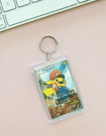 Mario Pikachu Pokemon Keychain