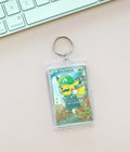 Pikachu Luigi Promo Card Pokemon Keychain